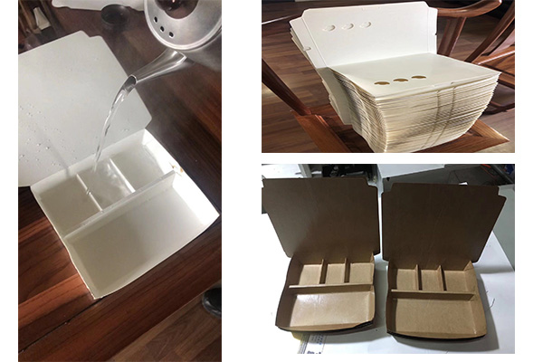 QJ-D全自动多格纸餐盒机样品